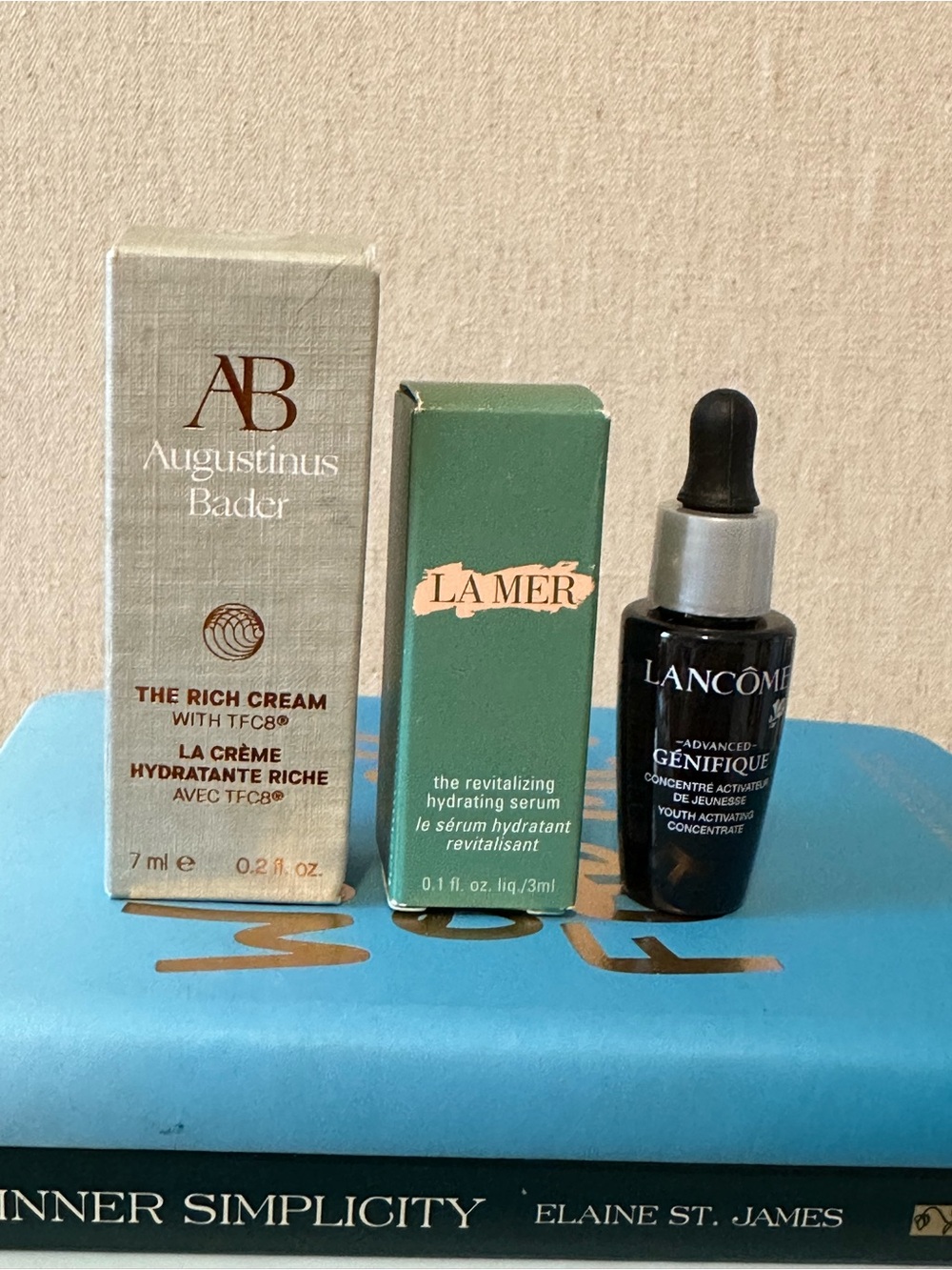 Augustine Bader, LAMER & Lancôme Advanced Génifique Youth Activating serum